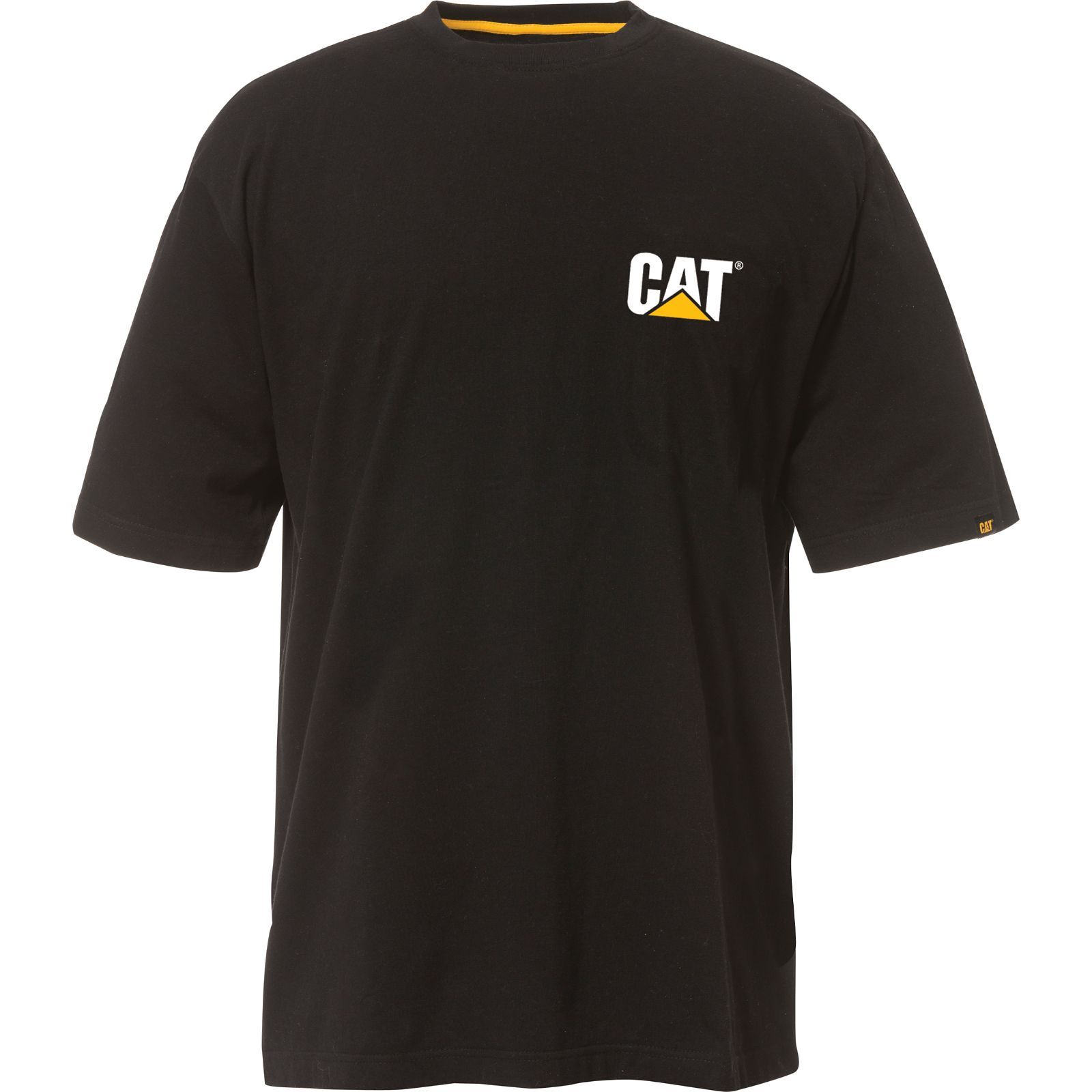 Caterpillar Clothing South Africa - Cat Men's Trademark T-Shirts Black RJ6130582